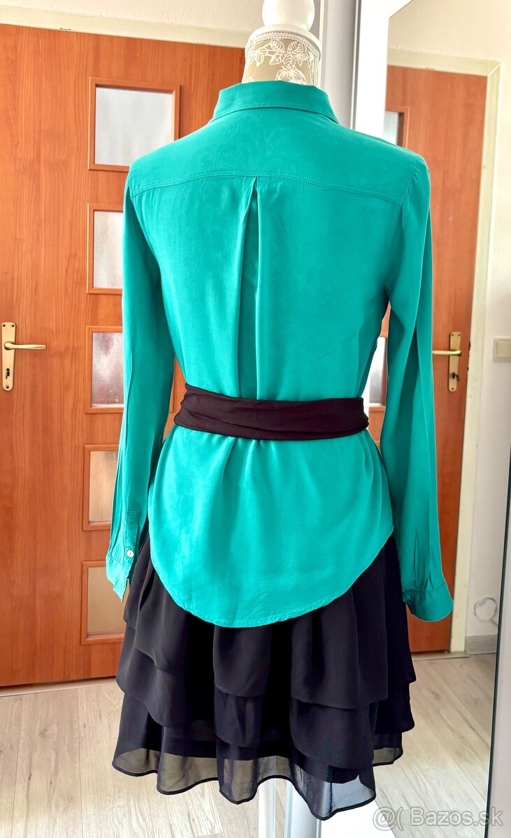 Jemná zelená blúzka - 9