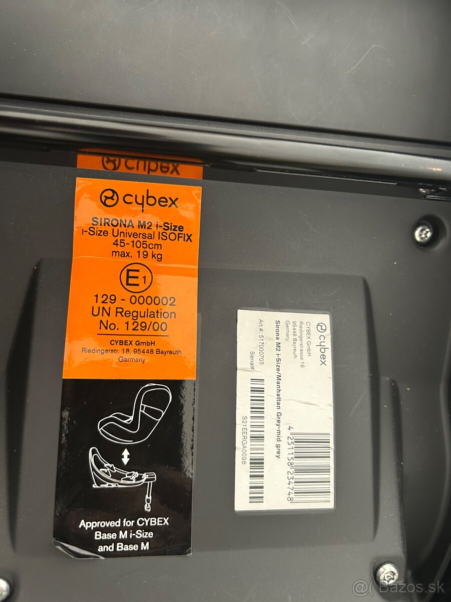Predám autosedačku Cybex Sirona M2 i-Size - 9