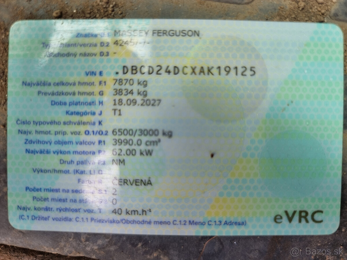 Traktor MASSEY FERGUSON 4245 - 9