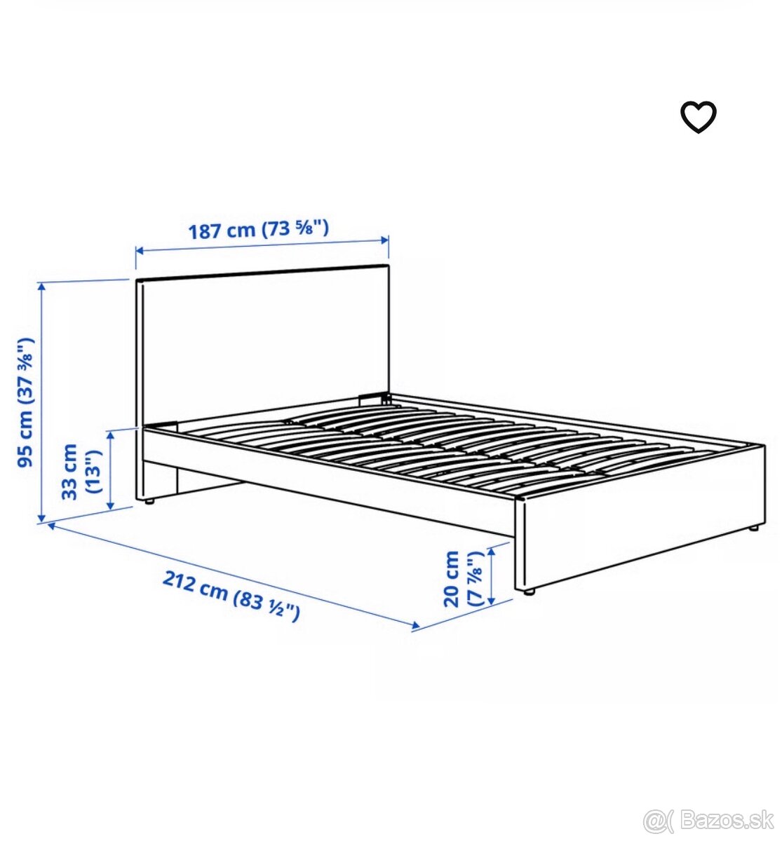 Manželská Postel IKEA - 9