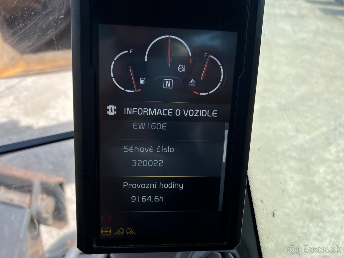 Kolesový bager Volvo EW160E – 2015 – 9.164mth - ENGCON - 9