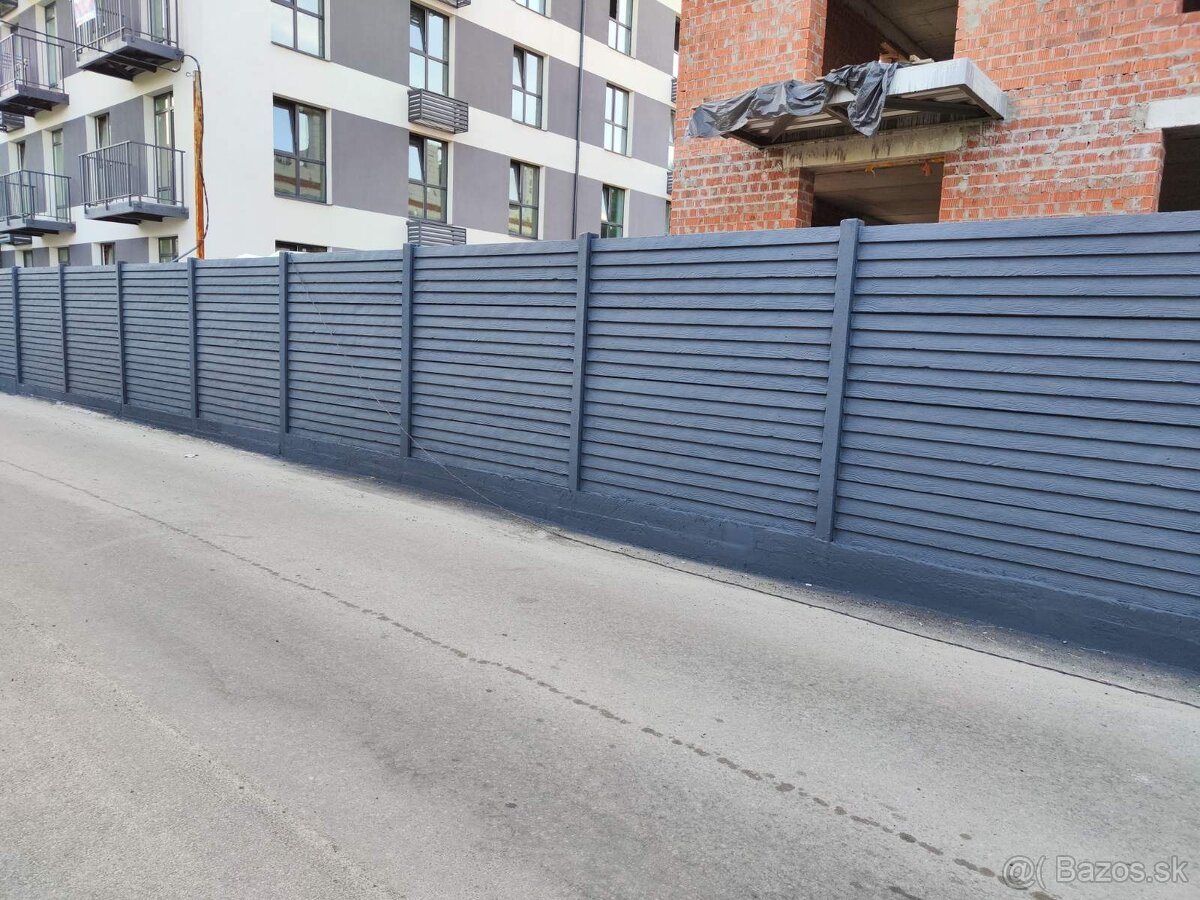 Maľovanie plotu 5€/m² – efekt kameňa - 9
