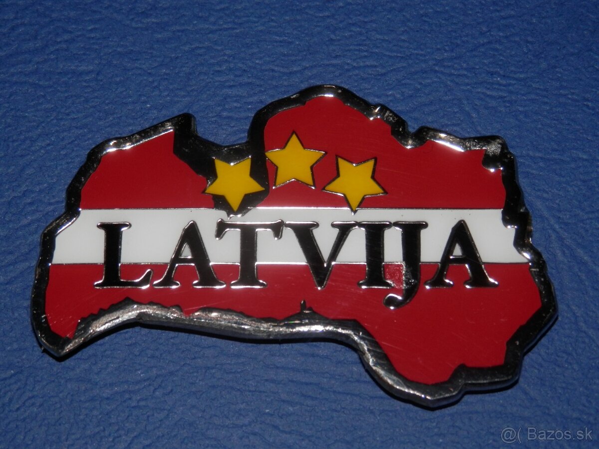 Kovové magnetky LOTYŠSKO - 9