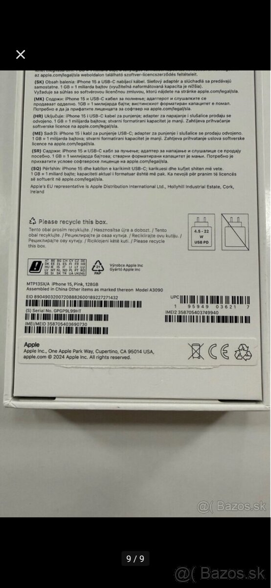 Iphone 15 - V ZÁRUKE - 9