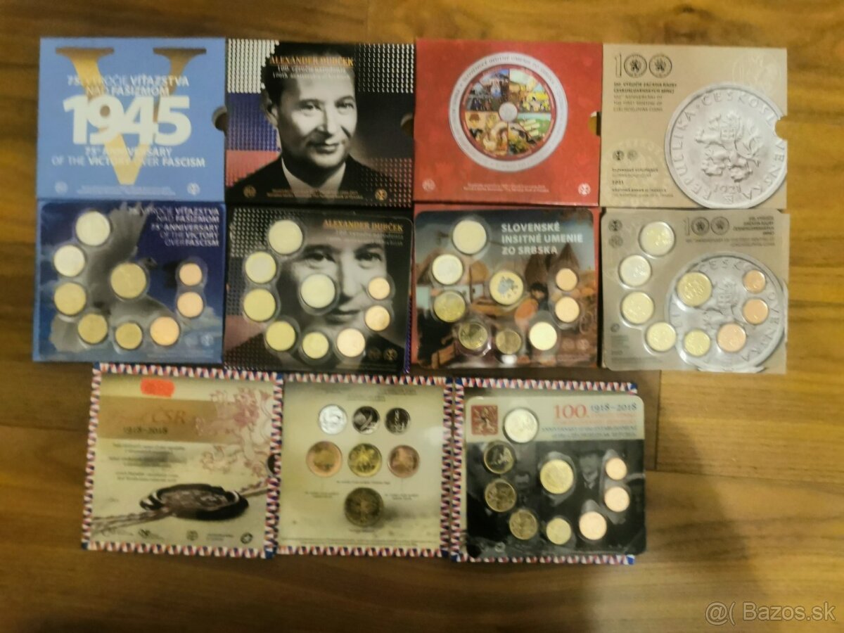 sady mincí PROOF aj BK - 9