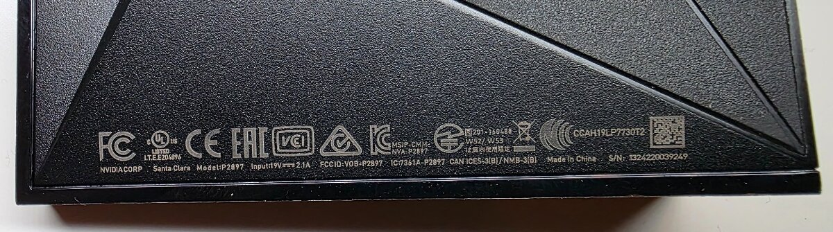 NVIDIA Shield TV Pro (2019), 4K, model P2897 - 9