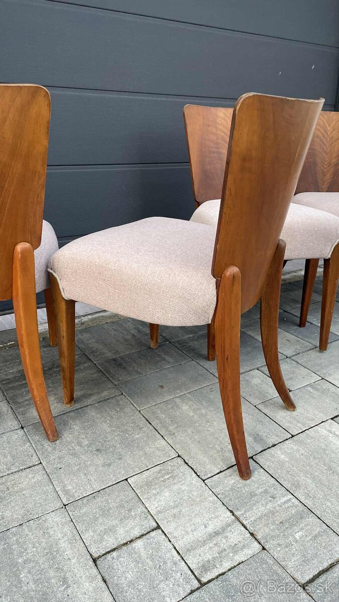 Prečalúnene stoličky Halabala H214. - 9