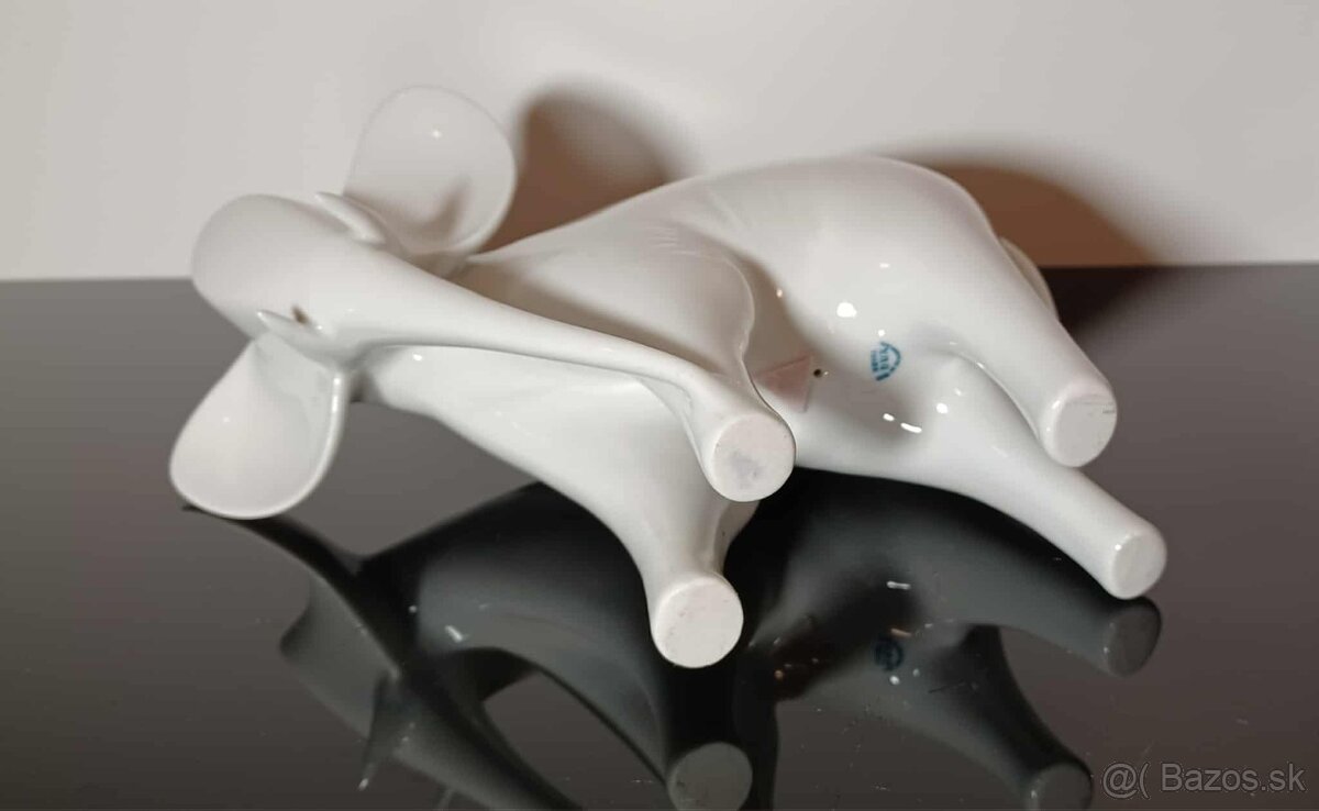 RESERVE.Zberateľská porcelánová soška Royal Dux v top stave - 9