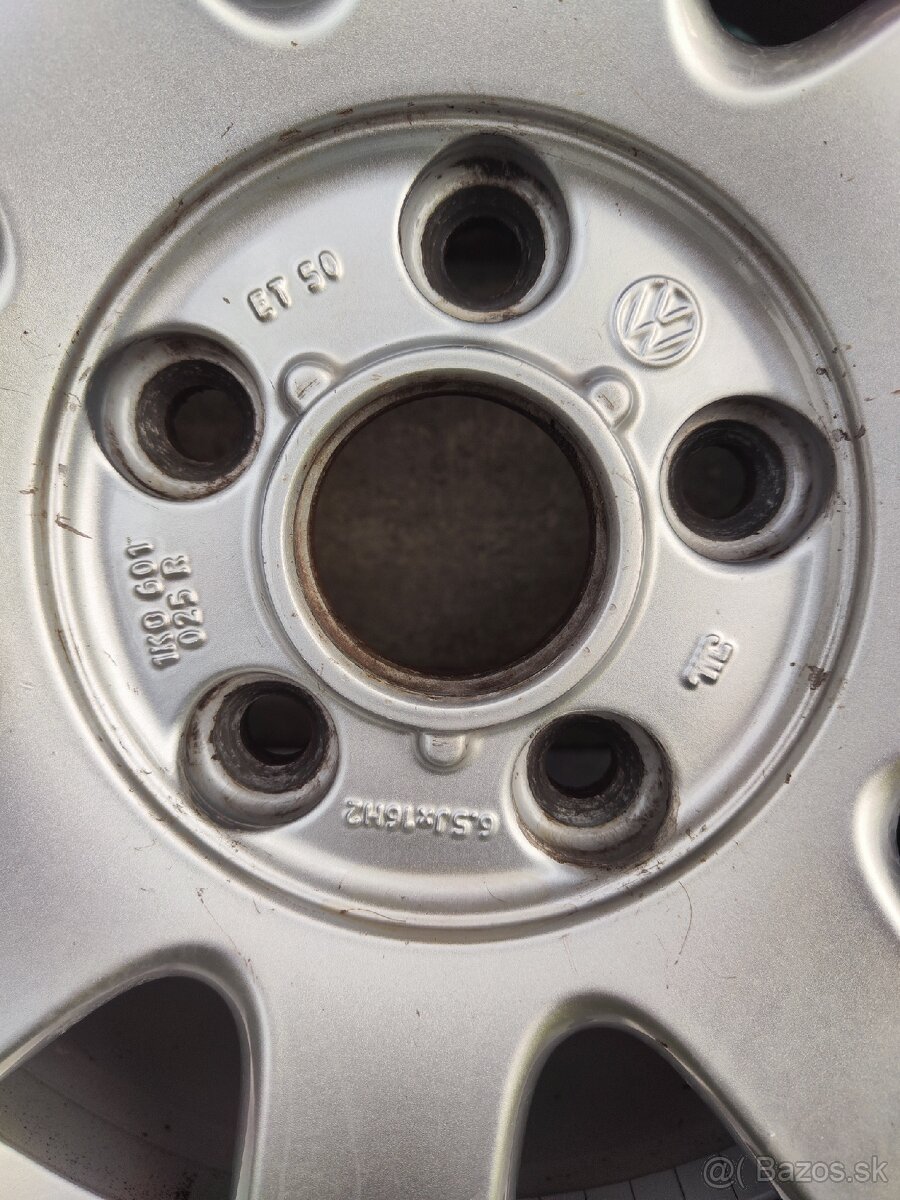 Alu kolesá original vw, 205/55 5x112 r16, Letné pneu 2024 - 9