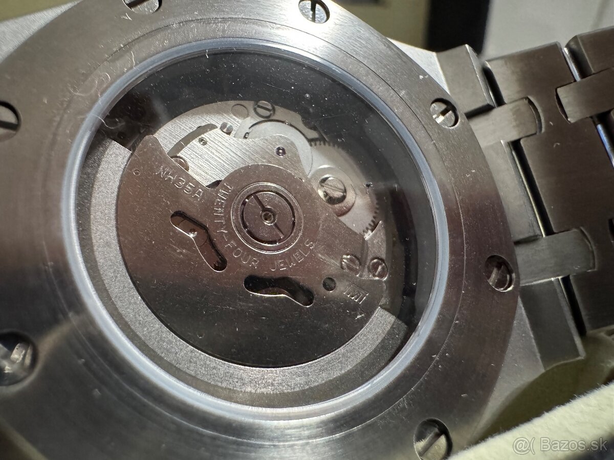 Seiko Custom Mod Watch Hodinky Royal Oak Black - 9