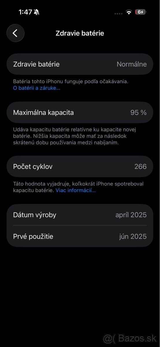 iPhone 16 128GB - ZÁRUKA, 95% batéria - 9