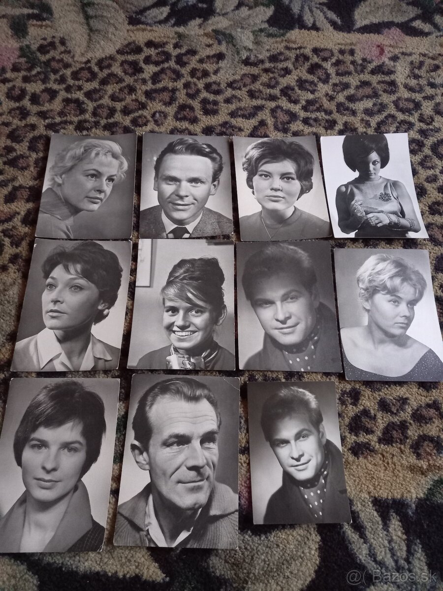 Retro pohľadnice hercov - 9