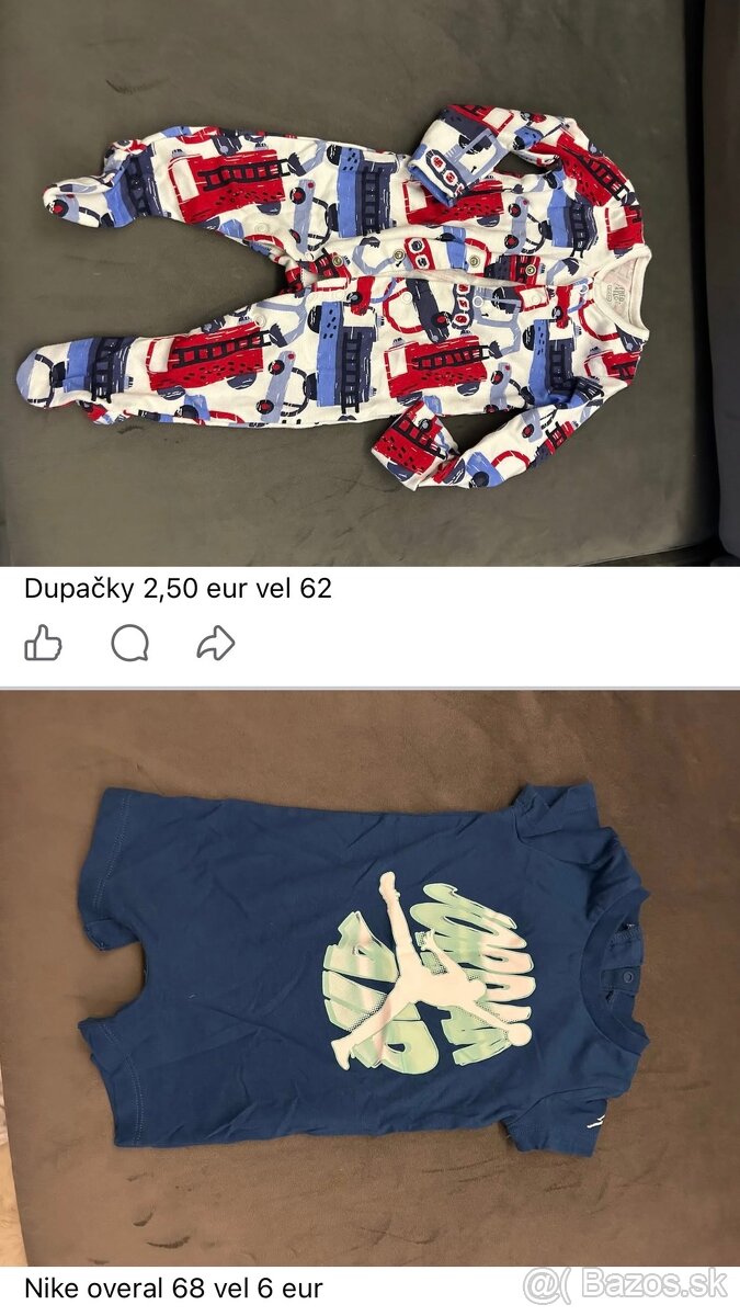 Predám oblecenie pre chlapca od 56-74 velkost - 9