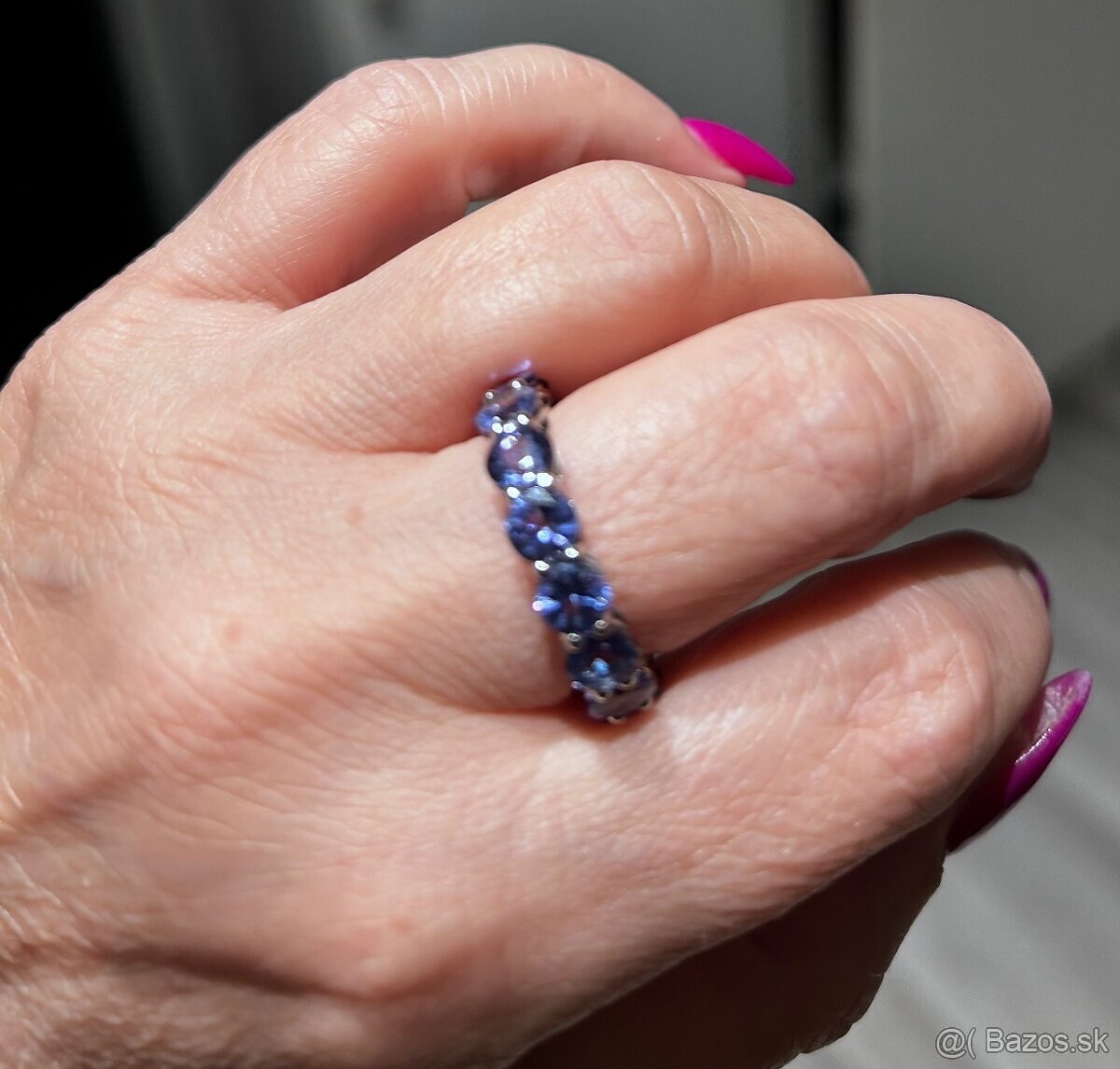 Zlatý prsteň Tanzanit - 9