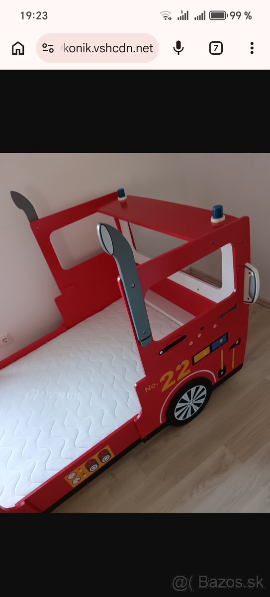 Postel požiarnicke auto - 9