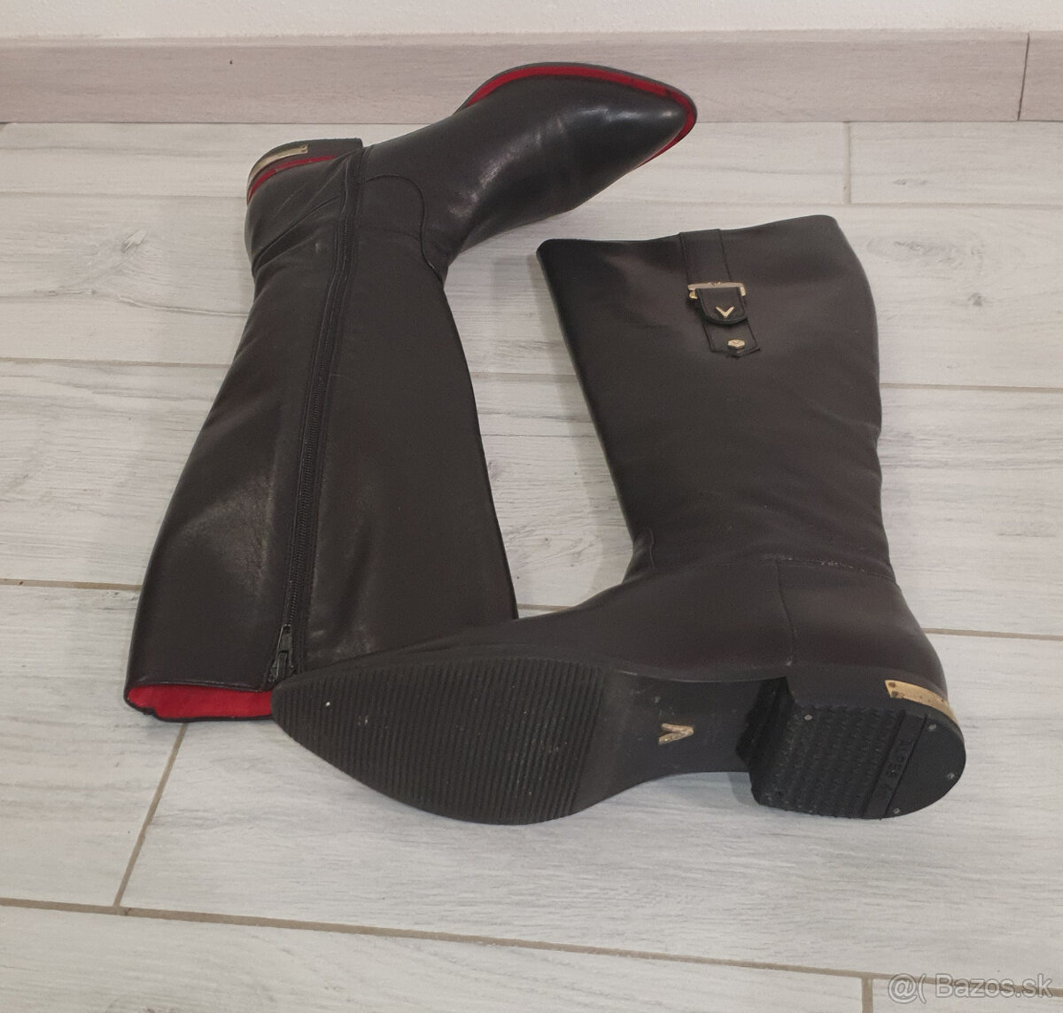 Kožené čižmy v. 40 - mäkká koža - 9