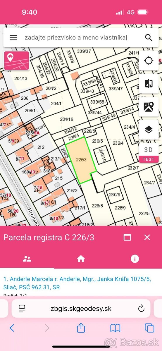 POSLEDNÉ DVA STAVEBNÉ POZEMKY V HRONSEKU OKR. BB 🏡 - 9