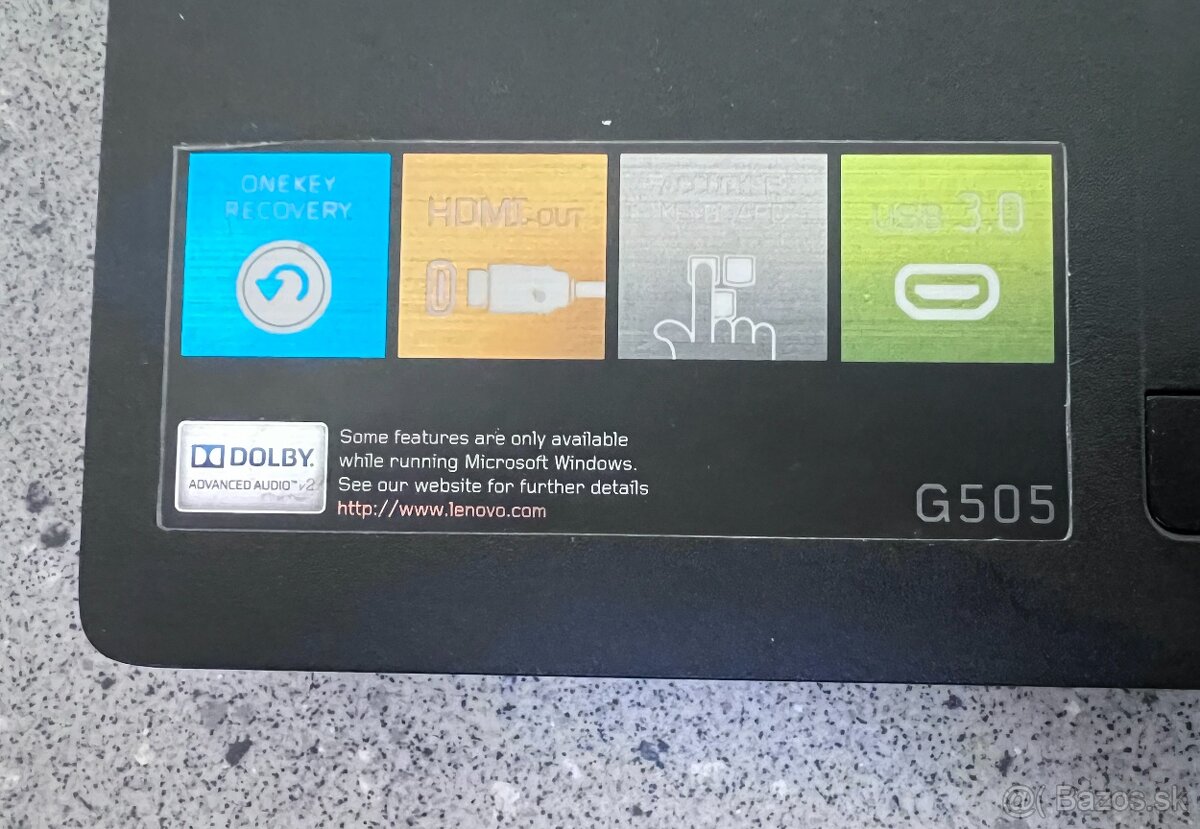 Lenovo G505 / AMD E1 / 8GB RAM / 128GB SSD / 15.6" - 9