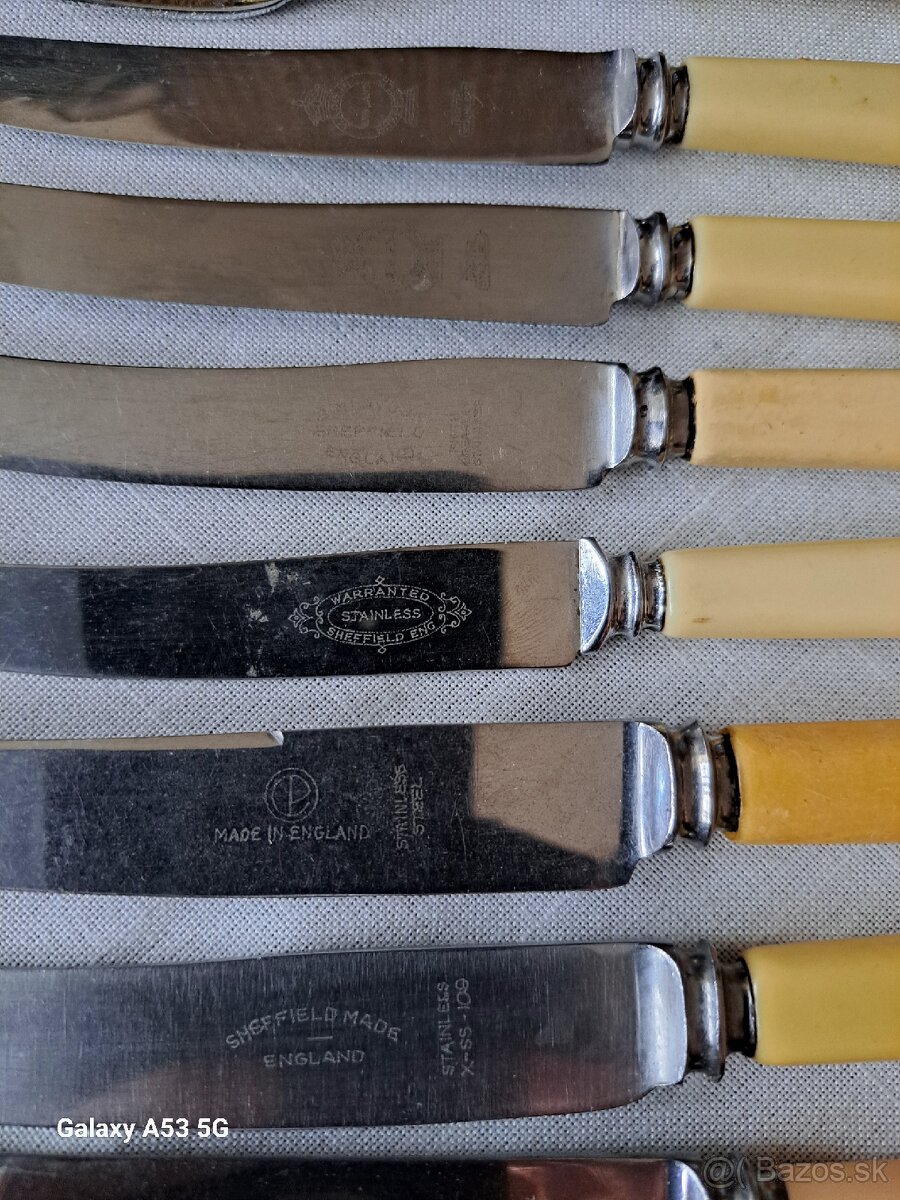 Staré nože ,8ks ENGLAND - 9