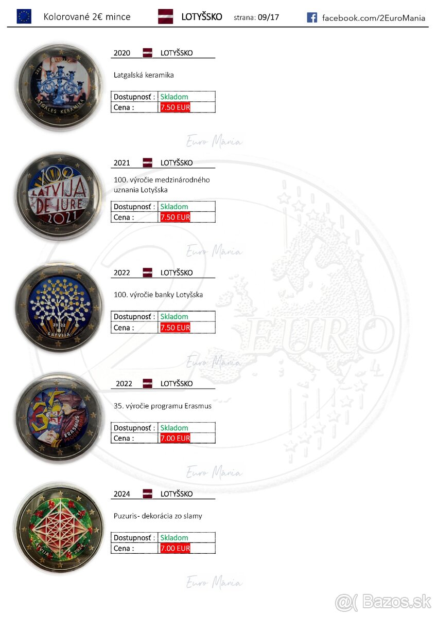 2 euro kolorovane mince - 9