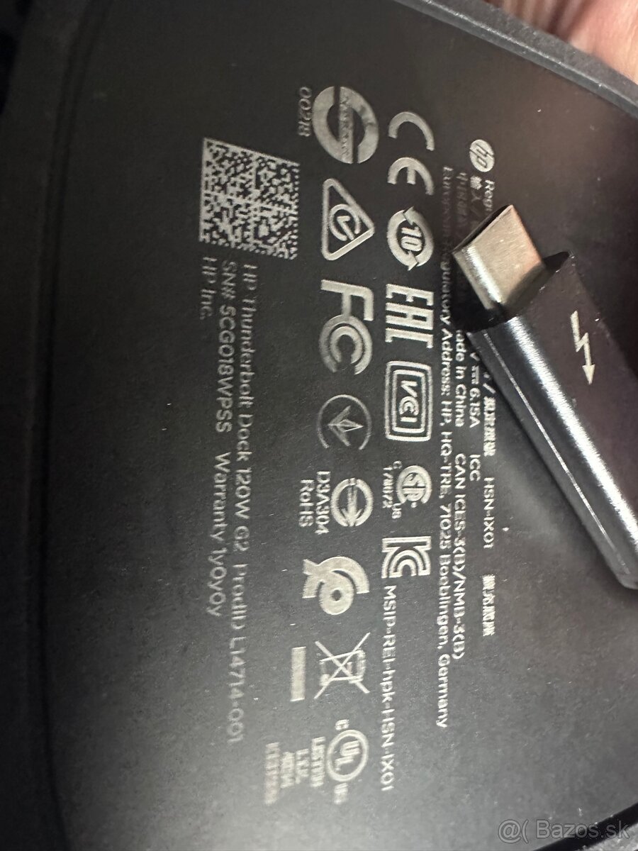 Dokovacia stanica HP Thunderbolt Dock 230W G2 - 9