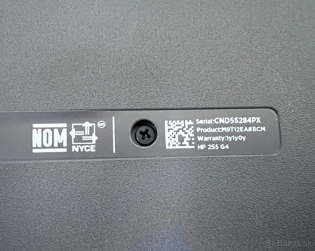 HP 255 G4 / AMD E1 / 4GB RAM / 120GB SSD /15.6" nepoužívaný - 9