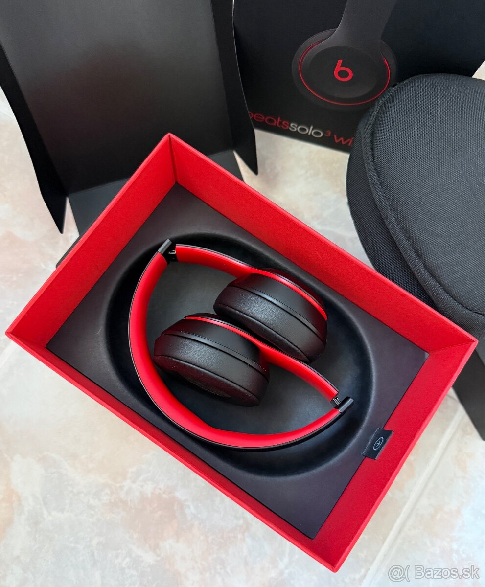 Slúchadlá Beats Solo3 Wireless - vyvzdorované čierno/červené - 9