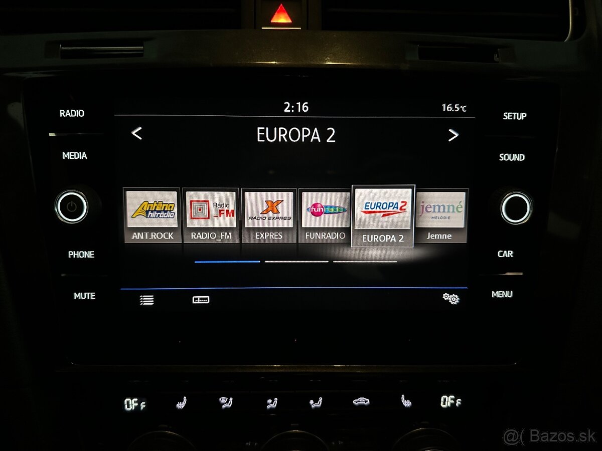 Rádio MIB 2 celosklo vw golf 7 facelift - 9