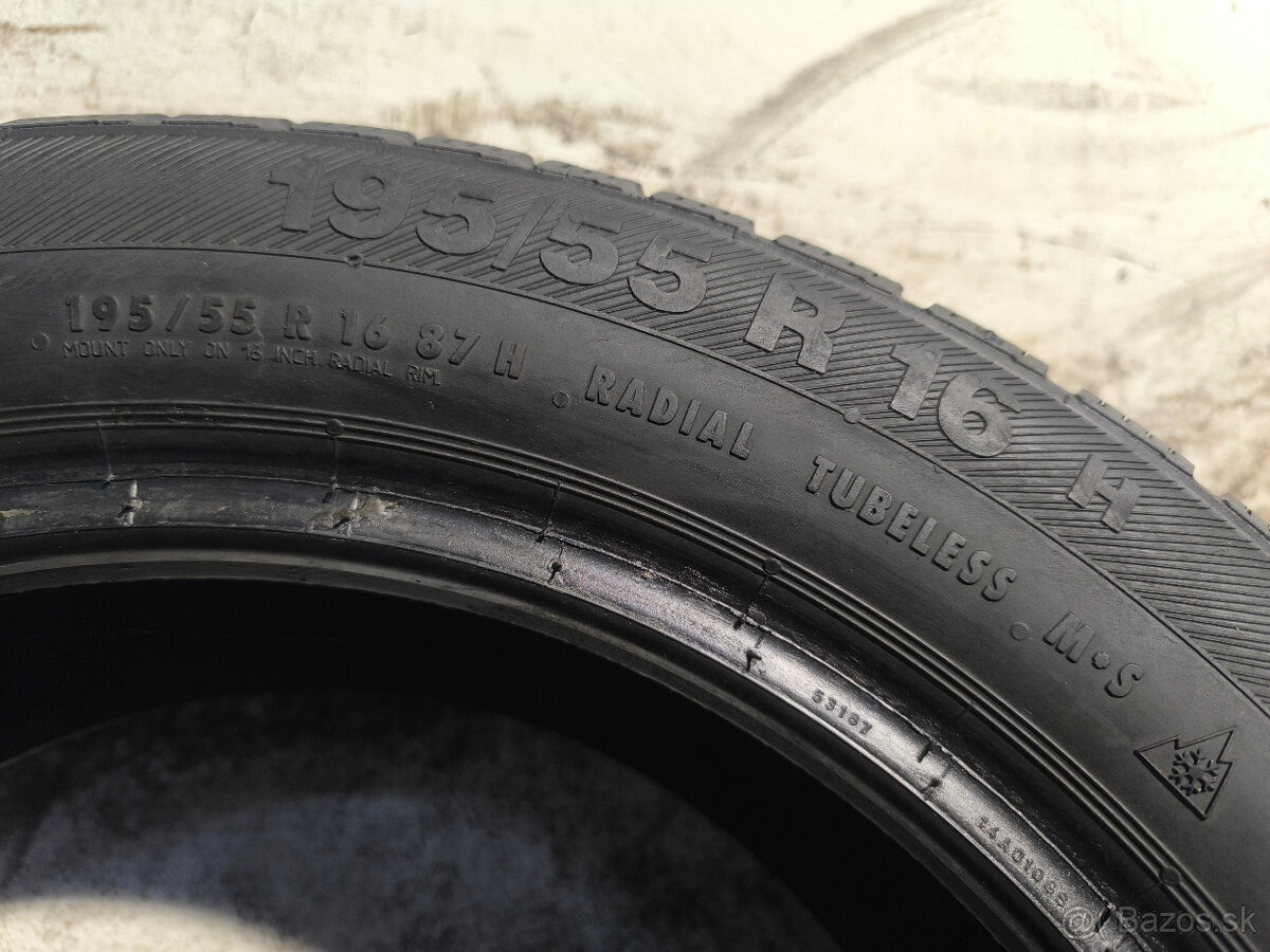 195/55 R16 Zimné pneumatiky Barum Polaris 4 kusy - 9