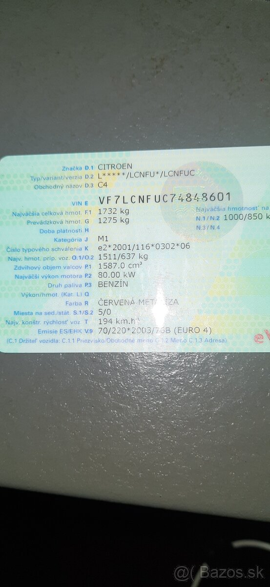 Predám Citroen C4. - 9