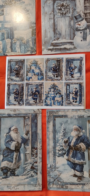 krásne vianočne pohľadnice Vintage štýl - 9