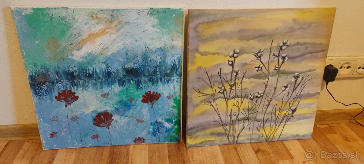 Ručné maľované obrazy na plátne - 9