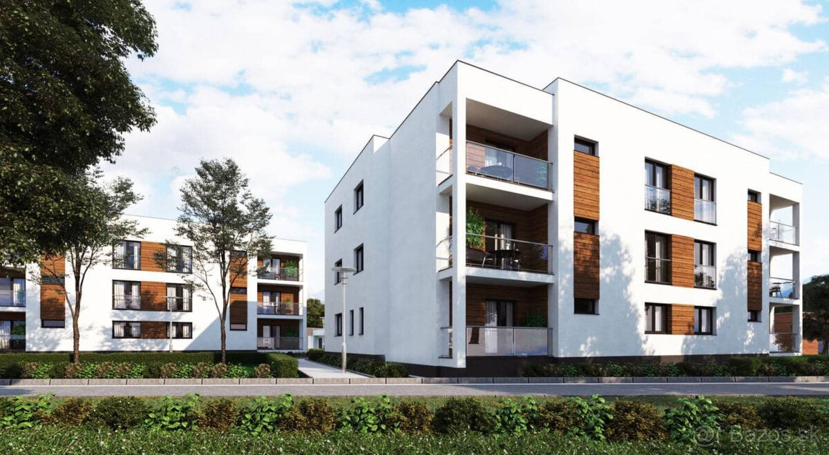 PREDAJ 3 IZB BYT 69,29 m² + balkón 4,89 m², novostavba holo - 9