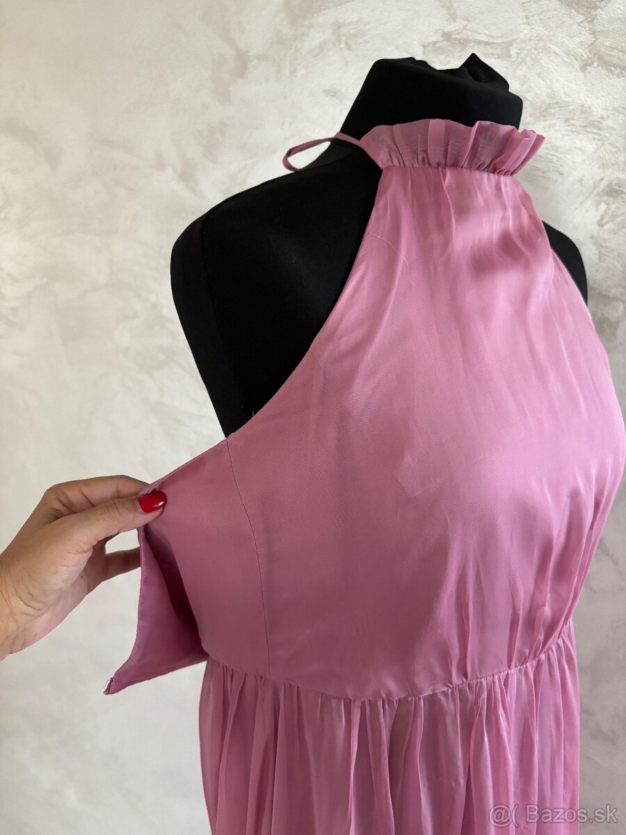 Spoločenské hodvábne šaty - 9