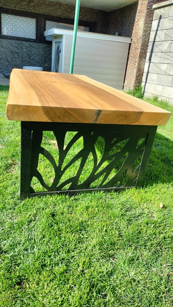 Masívny orechový stôl - 9