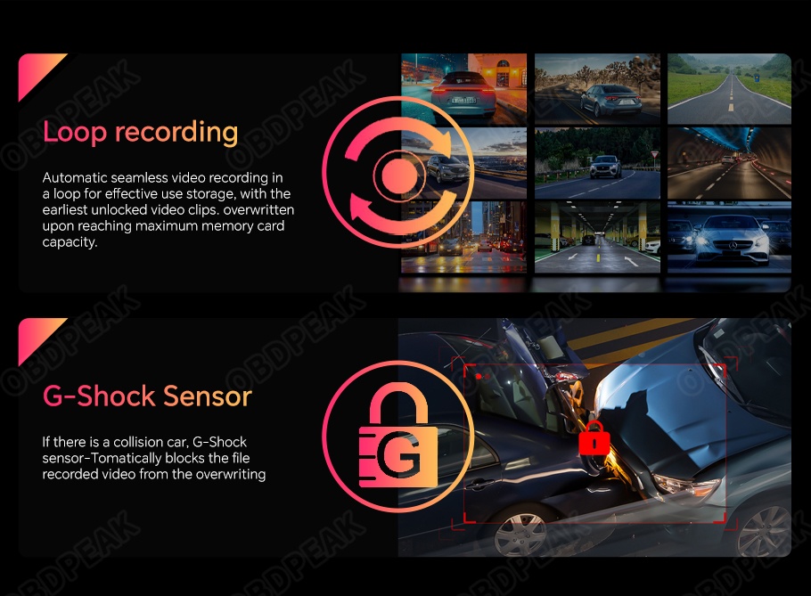 DVR 4K kamera Android auto Carplay - 9