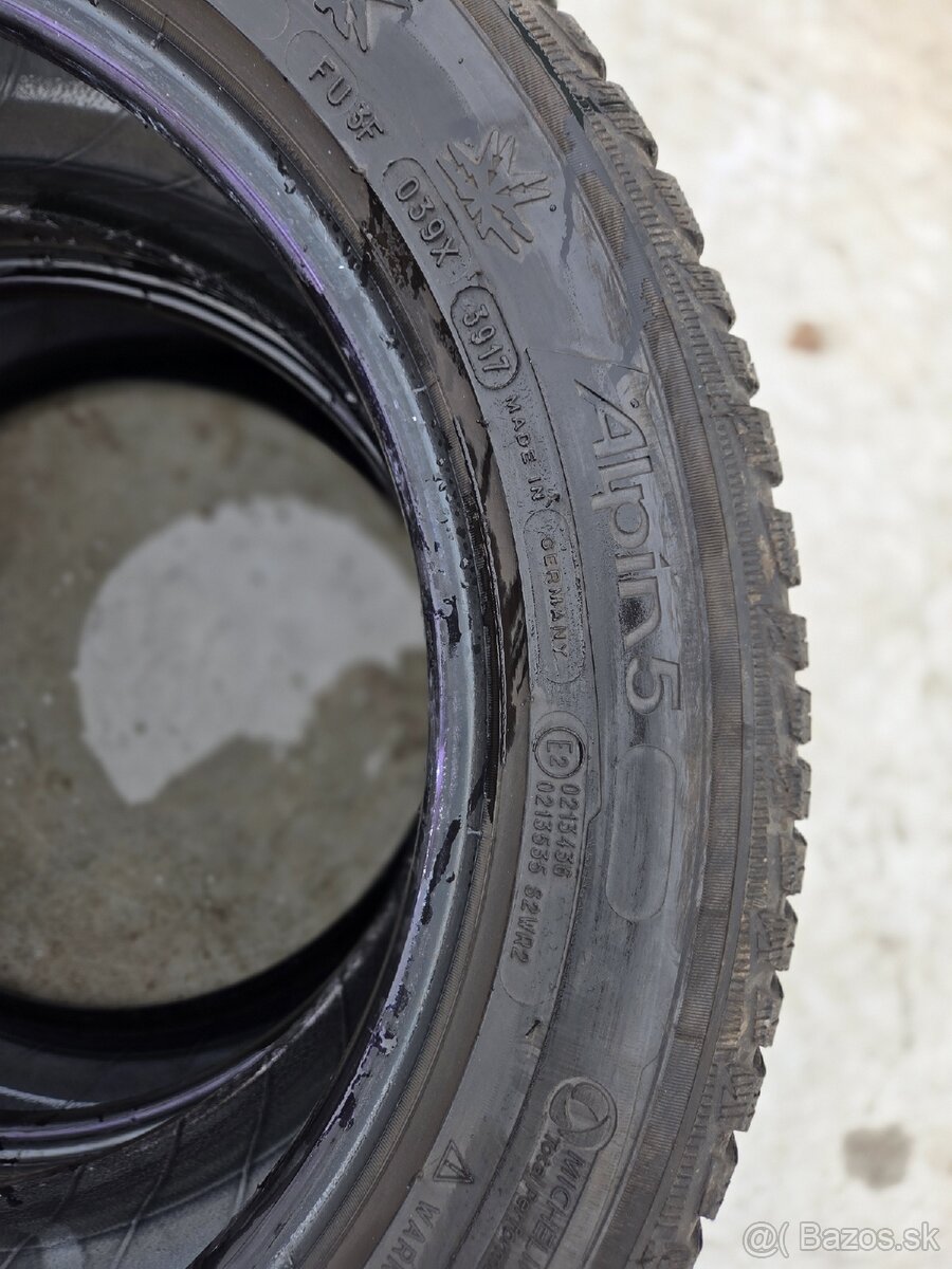 Michelin alpin 5 215/55r17 zimna - 9