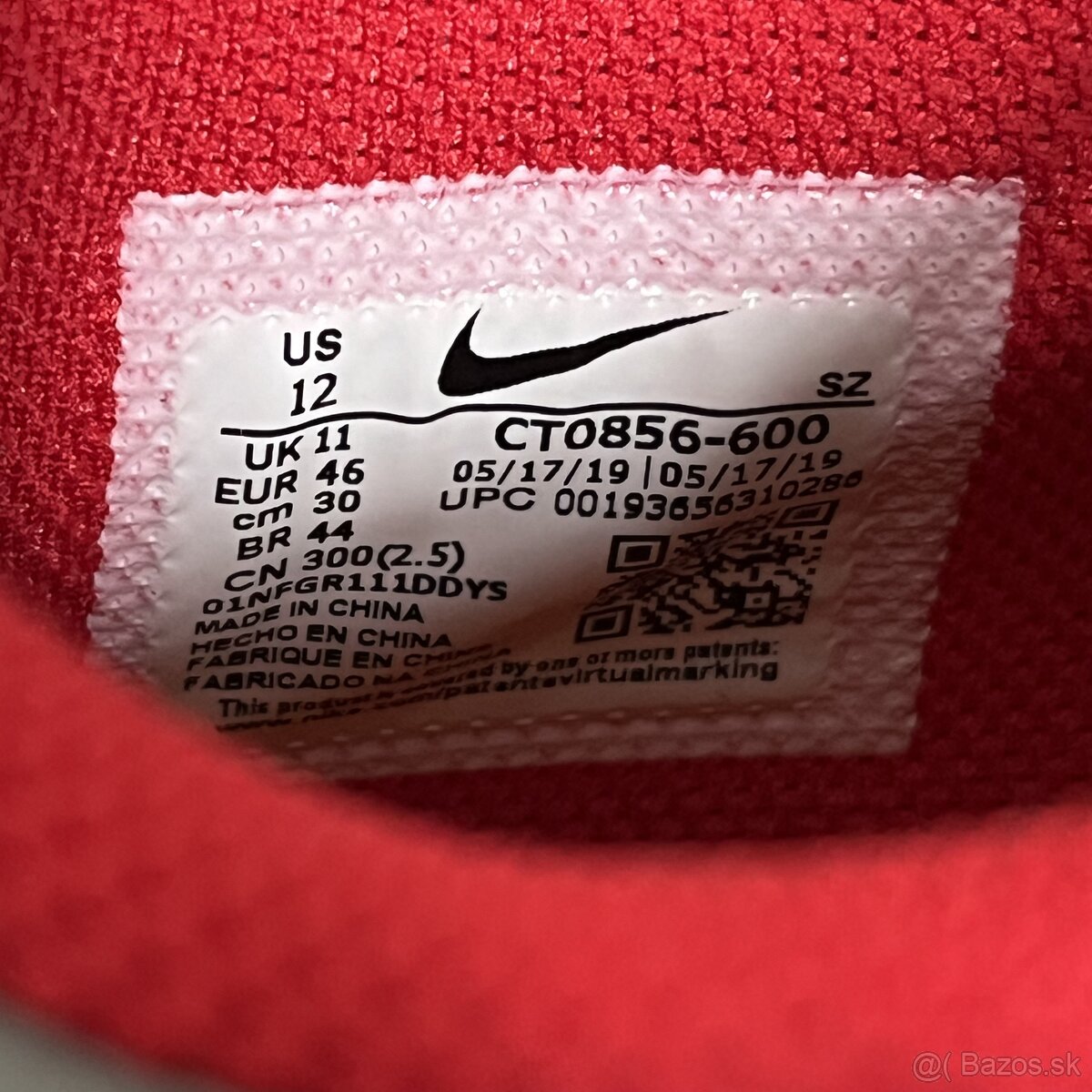 Off White Dunk University Red 46 - 9