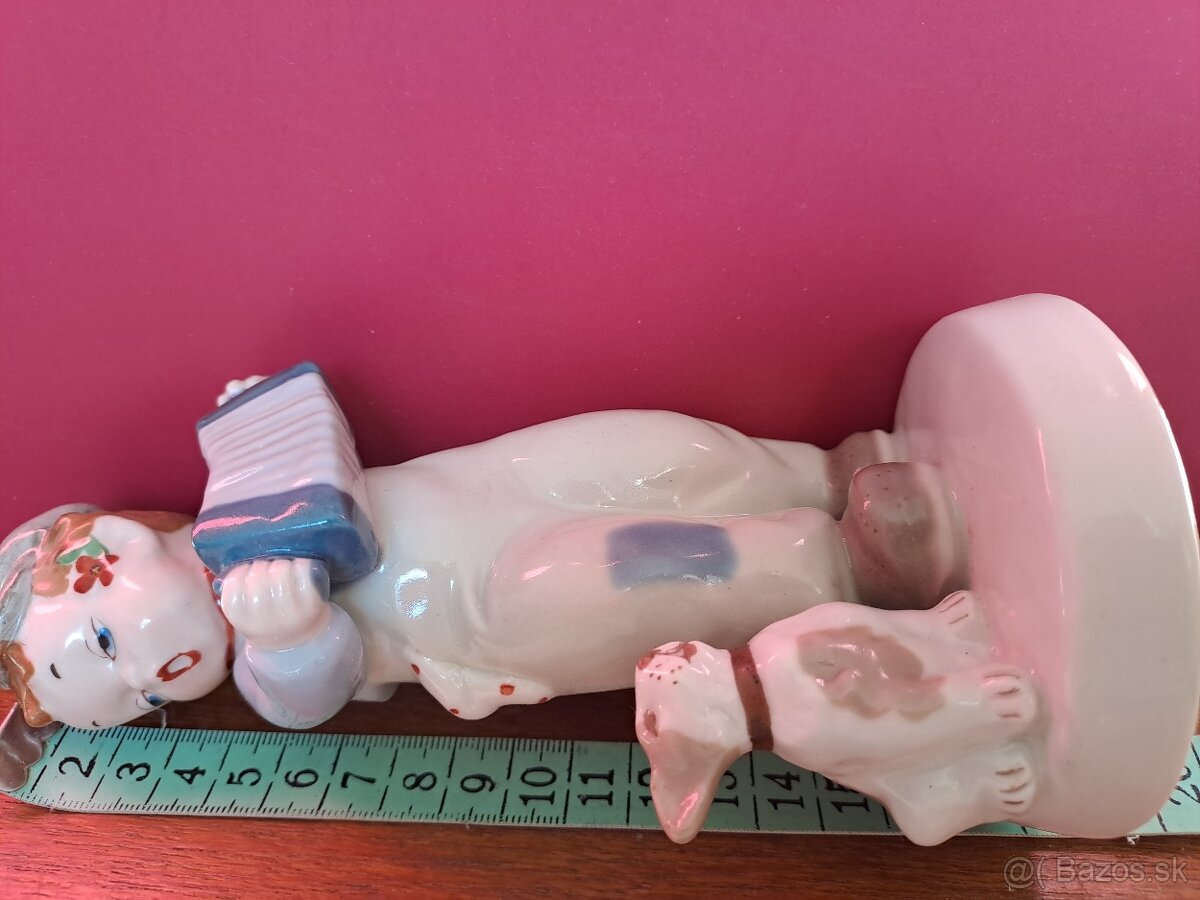 Chlapec s harmonikou - Royal Dux, 1930, Elly Strobach - 9