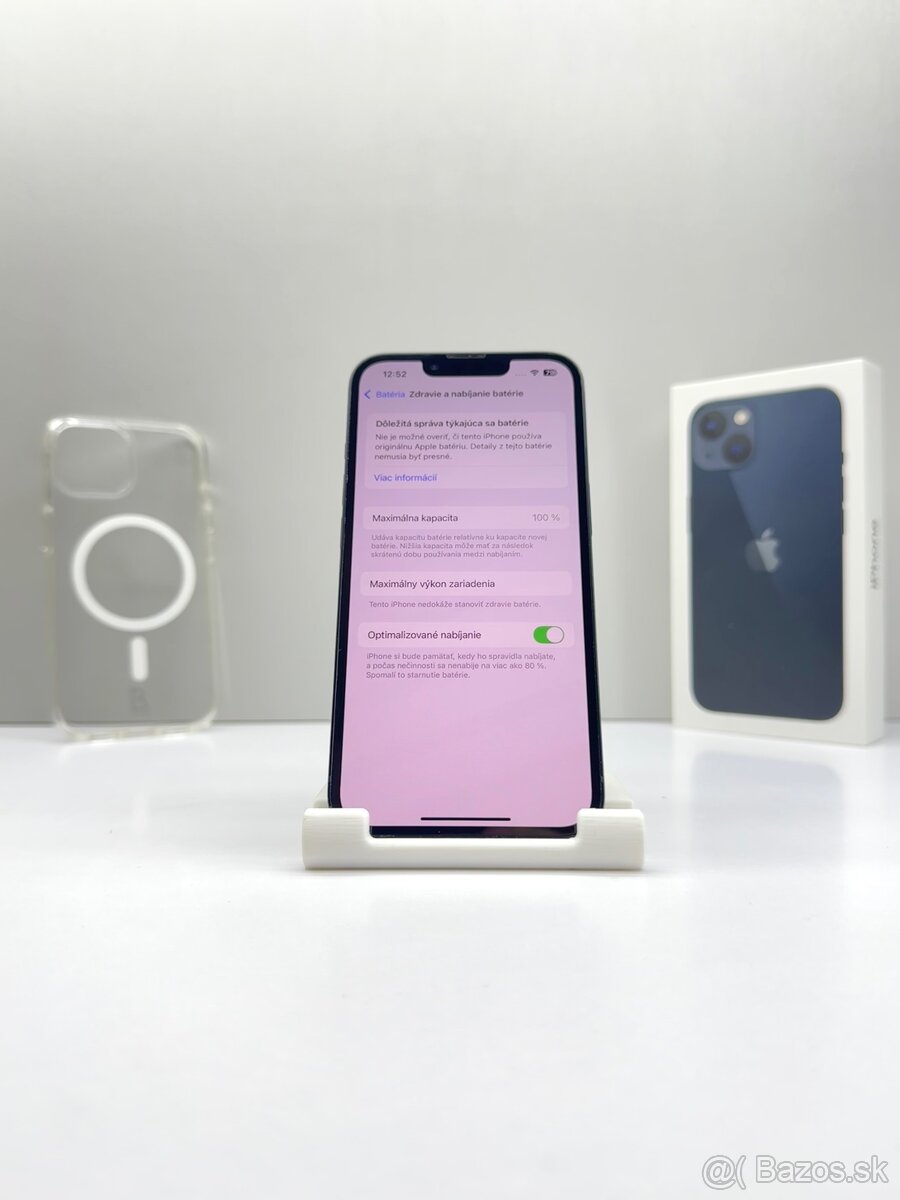iPhone 13 128GB MIDNIGHT NOVÁ BATÉRIA 100%+PRÍSLUŠENSTVO - 9