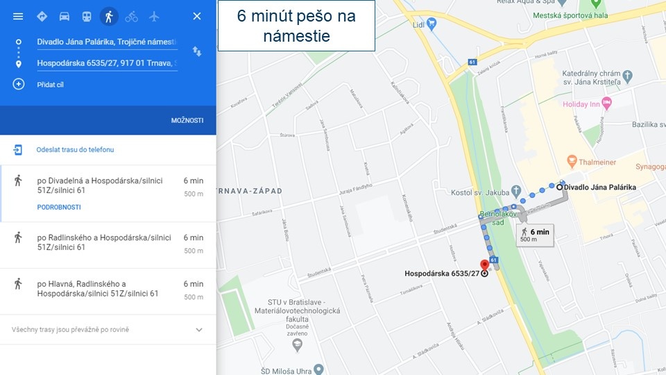 Prenájom 2-izbového bytu v centre Trnavy – Hospodárska 27 - 9