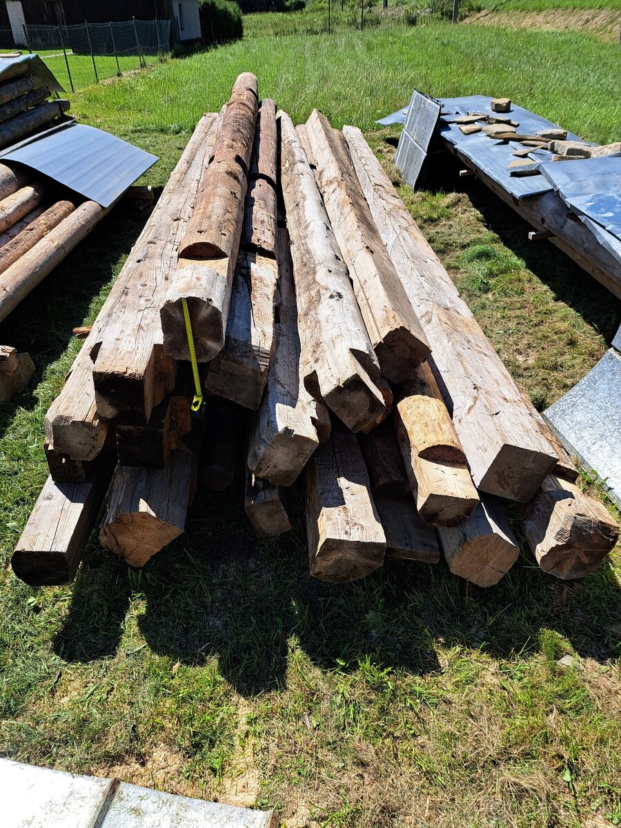 Staré drevo - guľatina, hranoly, foršty, dosky - 9