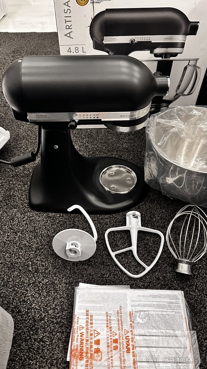 nový Kuchynský robot 5KSM125 4,8 l, matná čierna - 9