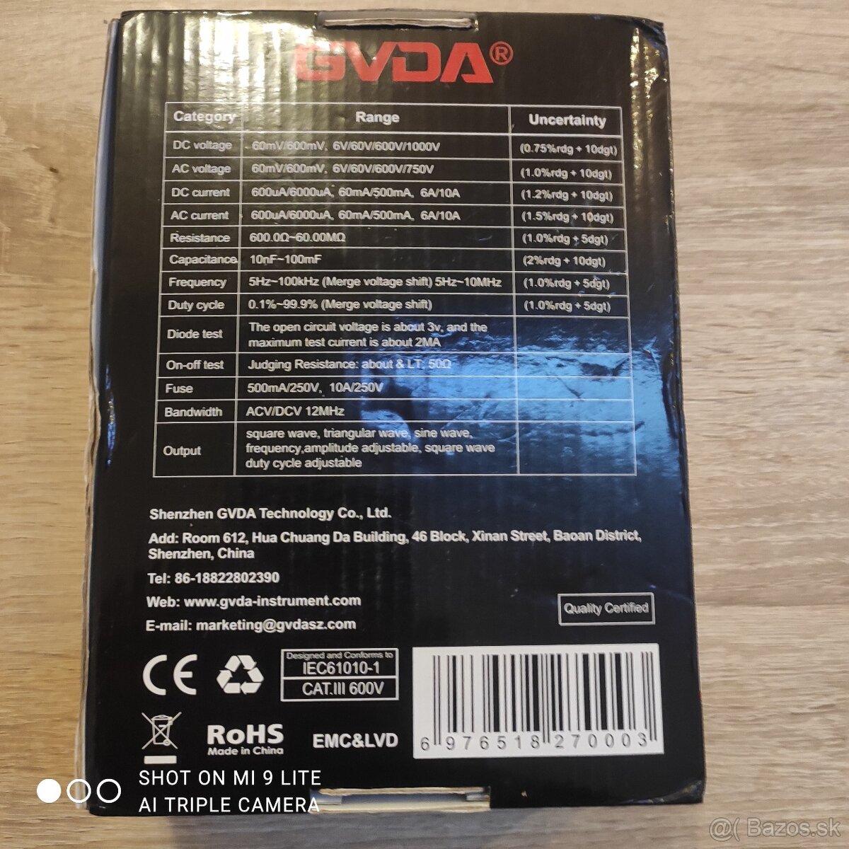 Predám nový digitálny osciloskop – multimeter GD188 - 9