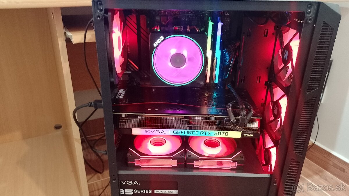 Herný výkonný PC – Ryzen 7 + RTX 3070 + 1.5TB+ARGB+WIN11 PRO - 9