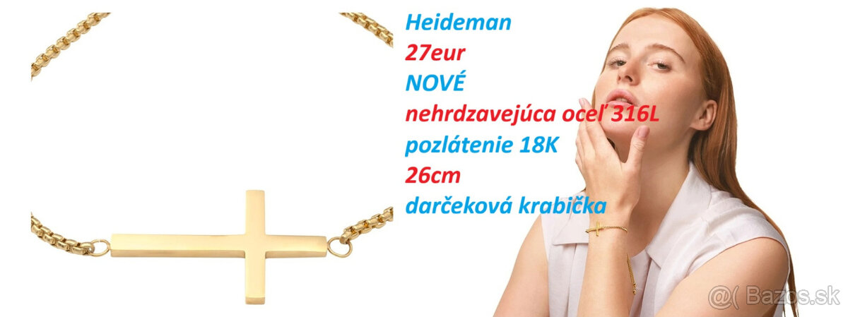 Náhrdelník s krížikom, Náramok s krížikom/bez krížika - 9