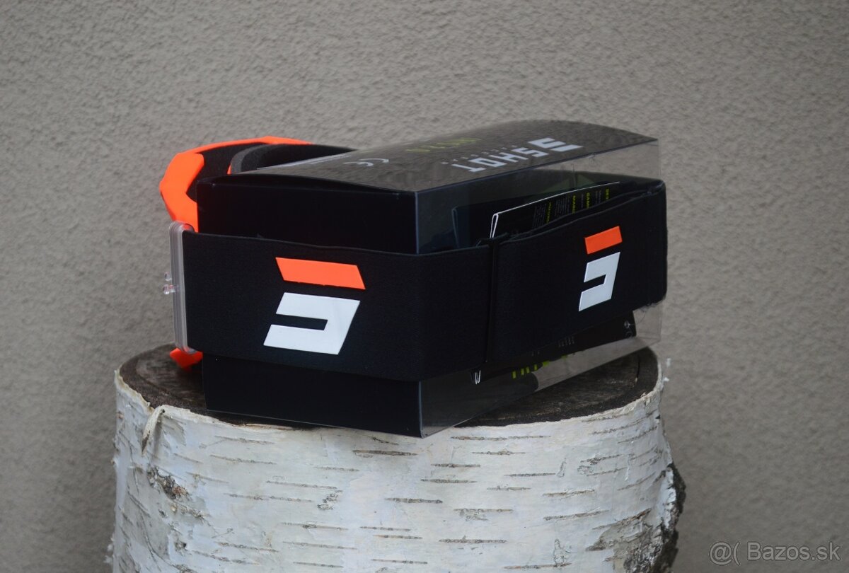 helma prilba okuliare CE06 shot biela oranžová - 9