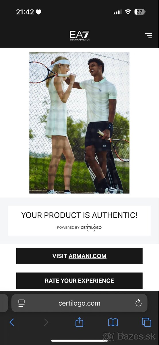 EA7 Emporio Armani detská zimná bunda veľkosť150cm - 9