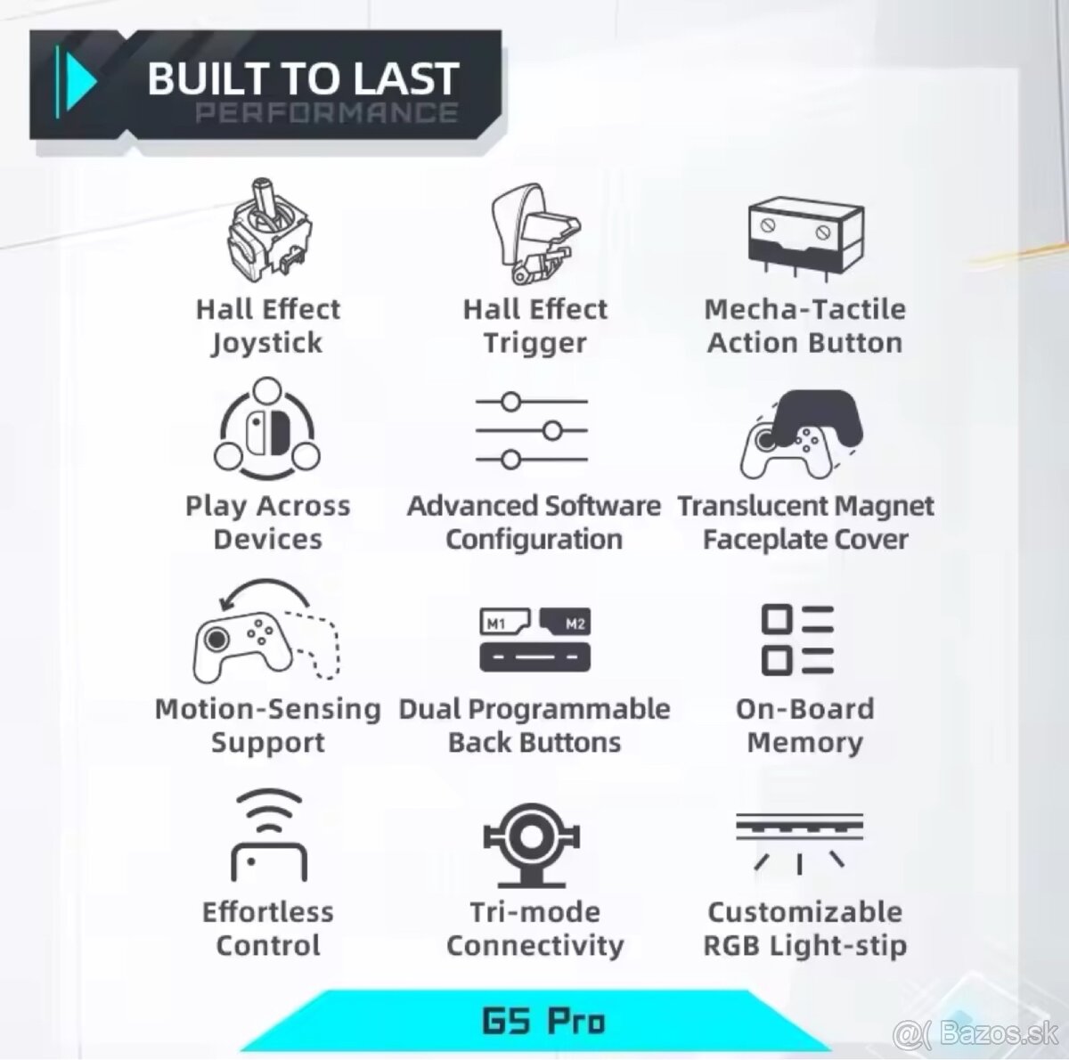 Machenike G5 Pro Tri-mode Čierny/Biely - 9