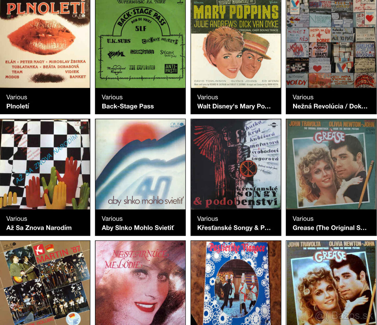 VINTAGE VINYL- LP PLATNE 1 - 9